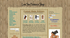Desktop Screenshot of lonestarholsters.com