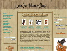 Tablet Screenshot of lonestarholsters.com